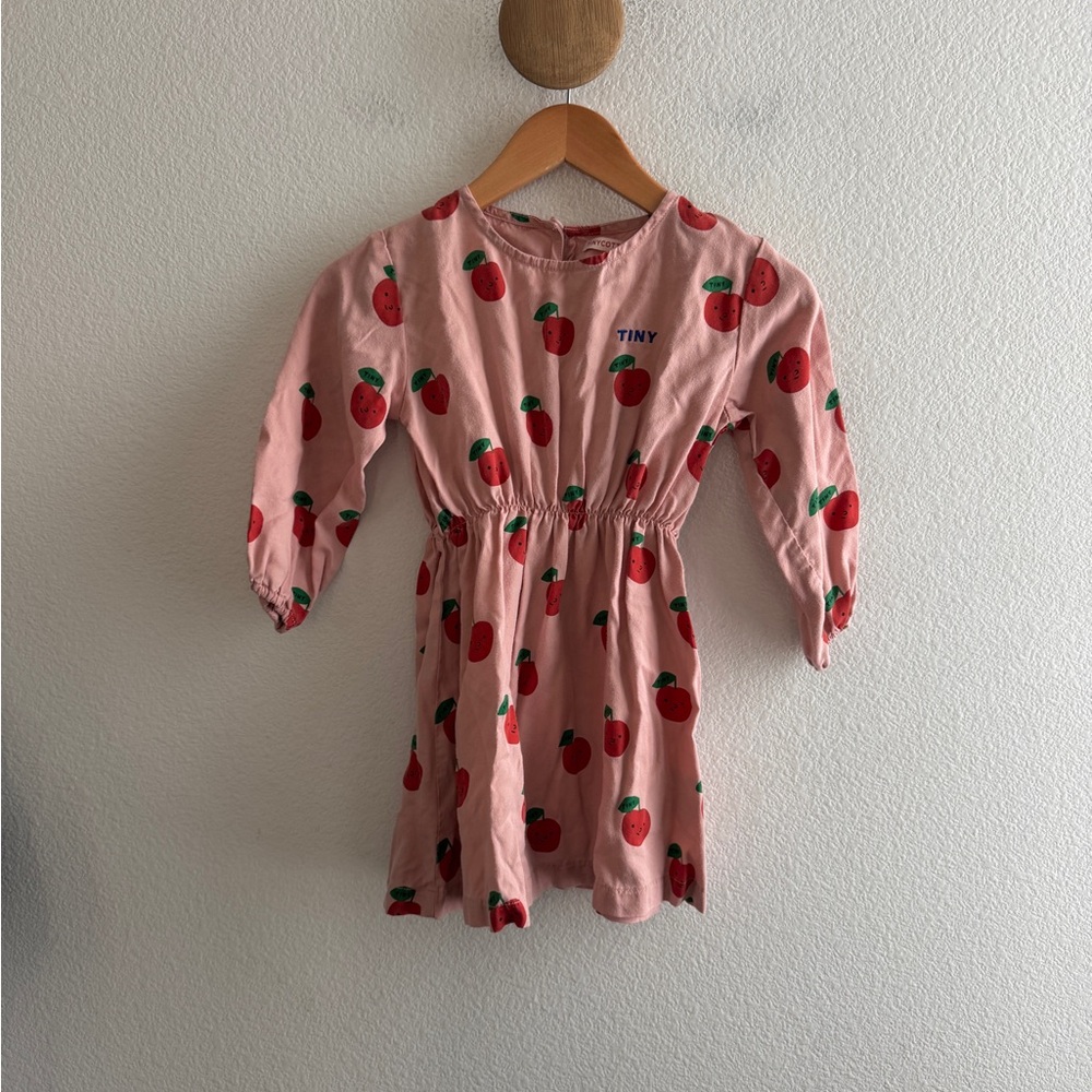 Tiny Cottons Pink Apple Dress Size 3 Years Old TINYCOTTONS